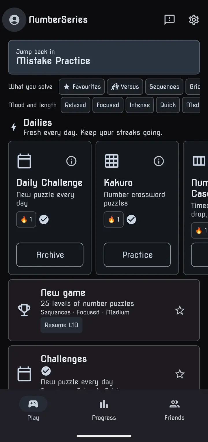The Play tab in the Obsidian theme