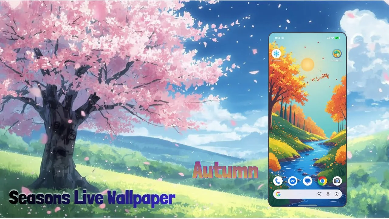 Preview of the 2026 Seasons Live Wallpaper video for Android
