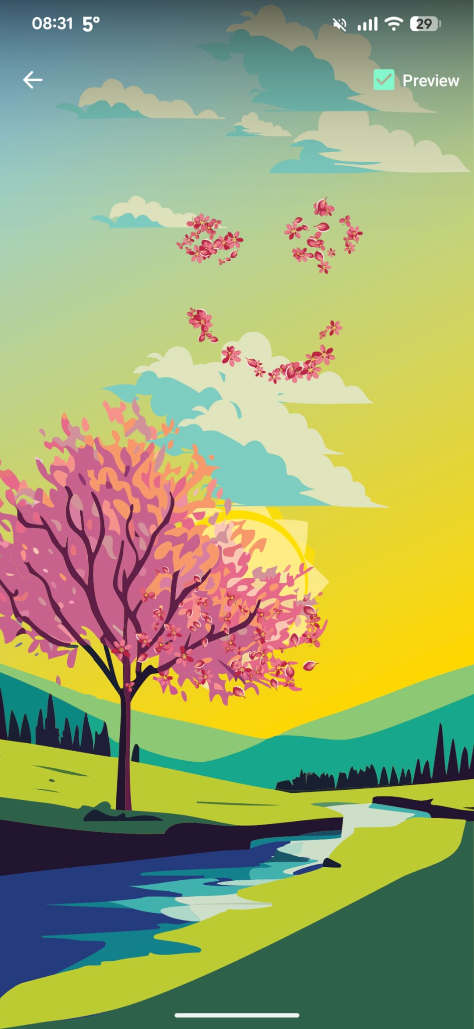 Seasons Live Wallpaper screenshot